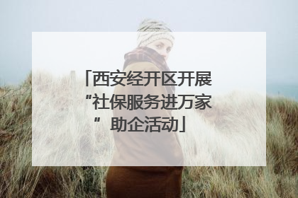 西安经开区开展“社保服务进万家”助企活动